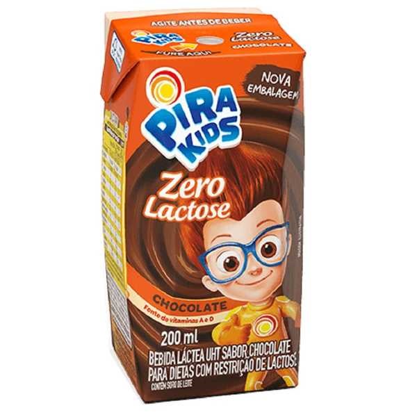 Bebida Láctea UHT Achocolatado Zero Lactose 200ml 1 UN Pirakids