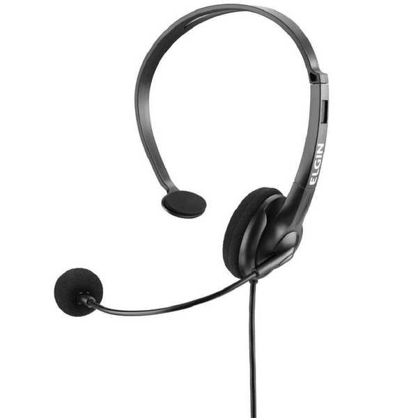 Headphone Ajustável com Microfone RJ9 Preto 42F021NSRJ00 1 UN Elgin