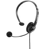 Headphone Fone de Ouvido Ajustável com Microfone RJ9 Preto 42F021NSRJ00 1 UN Elgin