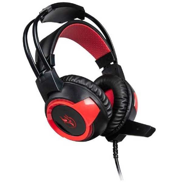 Headset Gamer Arkenstan com Microfone USB Preto e Vermelho KE-HS150 1 UN Kross Elegance