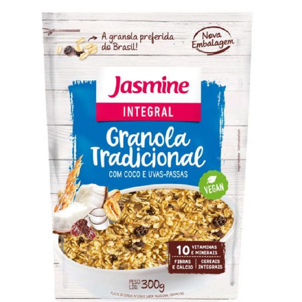 Granola Integral Tradicional 300g 1 UN Jasmine