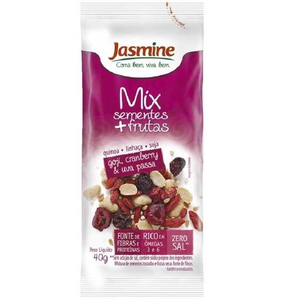 Mix Sementes e Frutas 40g 1 UN Jasmine