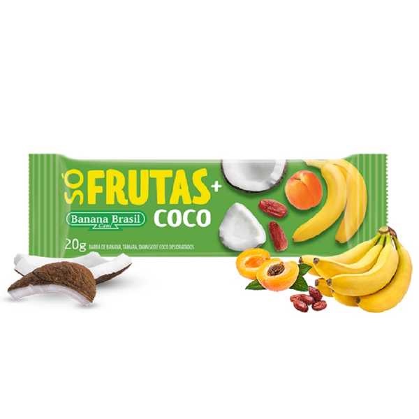 Barra de Frutas Vegana Banana Coco 1 UN Banana Brasil