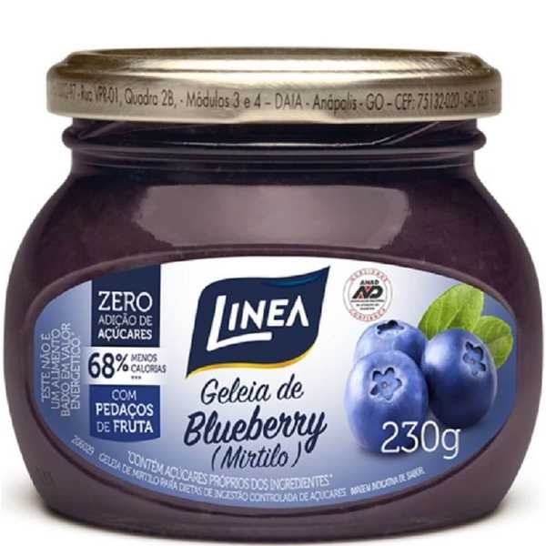 Geleia de Blueberry Zero Açúcar 230g 1 UN Linea