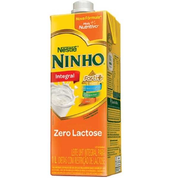 Leite UHT Forti+ Integral Zero Lactose 1L 1 UN Ninho