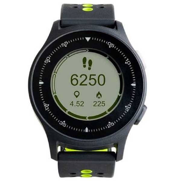 Monitor Cardíaco Sportwatch Choronus GPS Preto e Neon ES252 1 UN Atrio