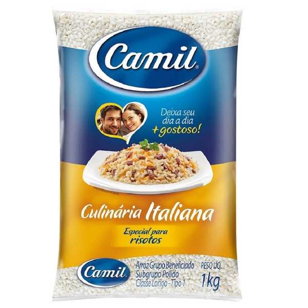 Arroz Culinária Italiana Camil PT 1kg