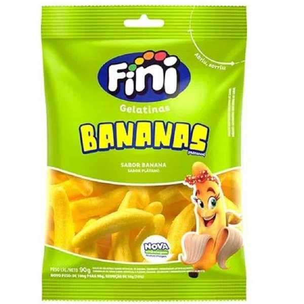 Bala de Gelatina Bananas 90g 1 PT Fini