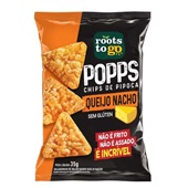 Popps Chips de Pipoca Queijo Nacho PT 35g 1 UN Roots To Go