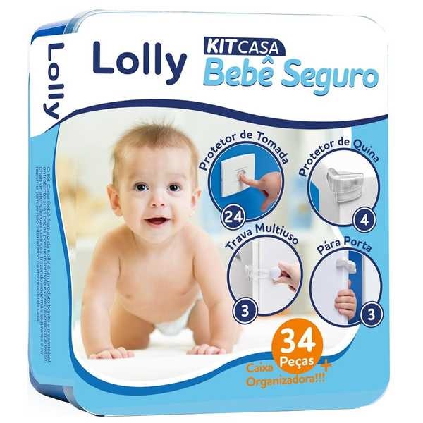 Kit Casa Bebê Seguro com 34 Peças 1 CX Lolly