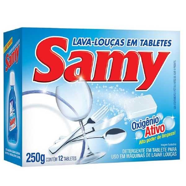 Detergente Lava Louças Pastilhas 250g 1 UN Samy