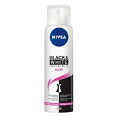 Desodorante Aerossol Invisible Black & White Clear 150ml 1 UN Nivea