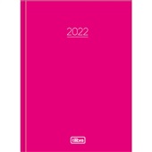 Agenda 2022 Costurada Diária 12,3x16,6cm Pepper Rosa 1 UN Tilibra