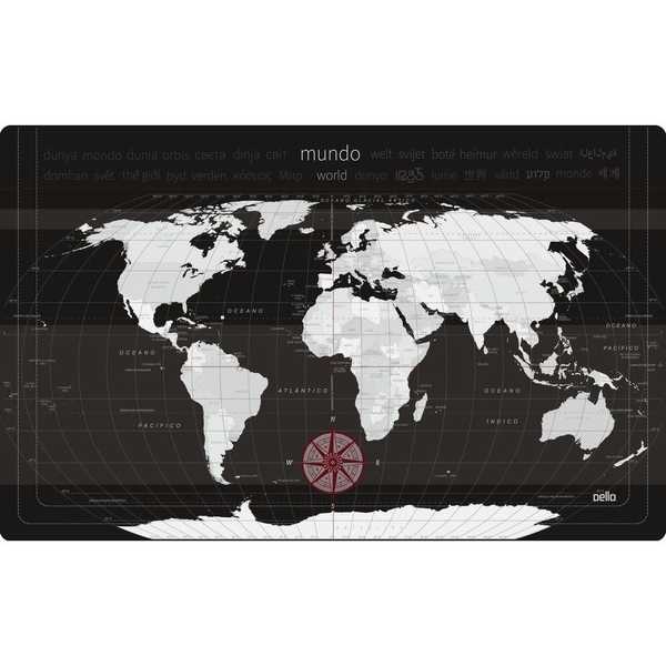 Desk Pad Mapa Mundi 80x50cm 4151 1 UN Dello