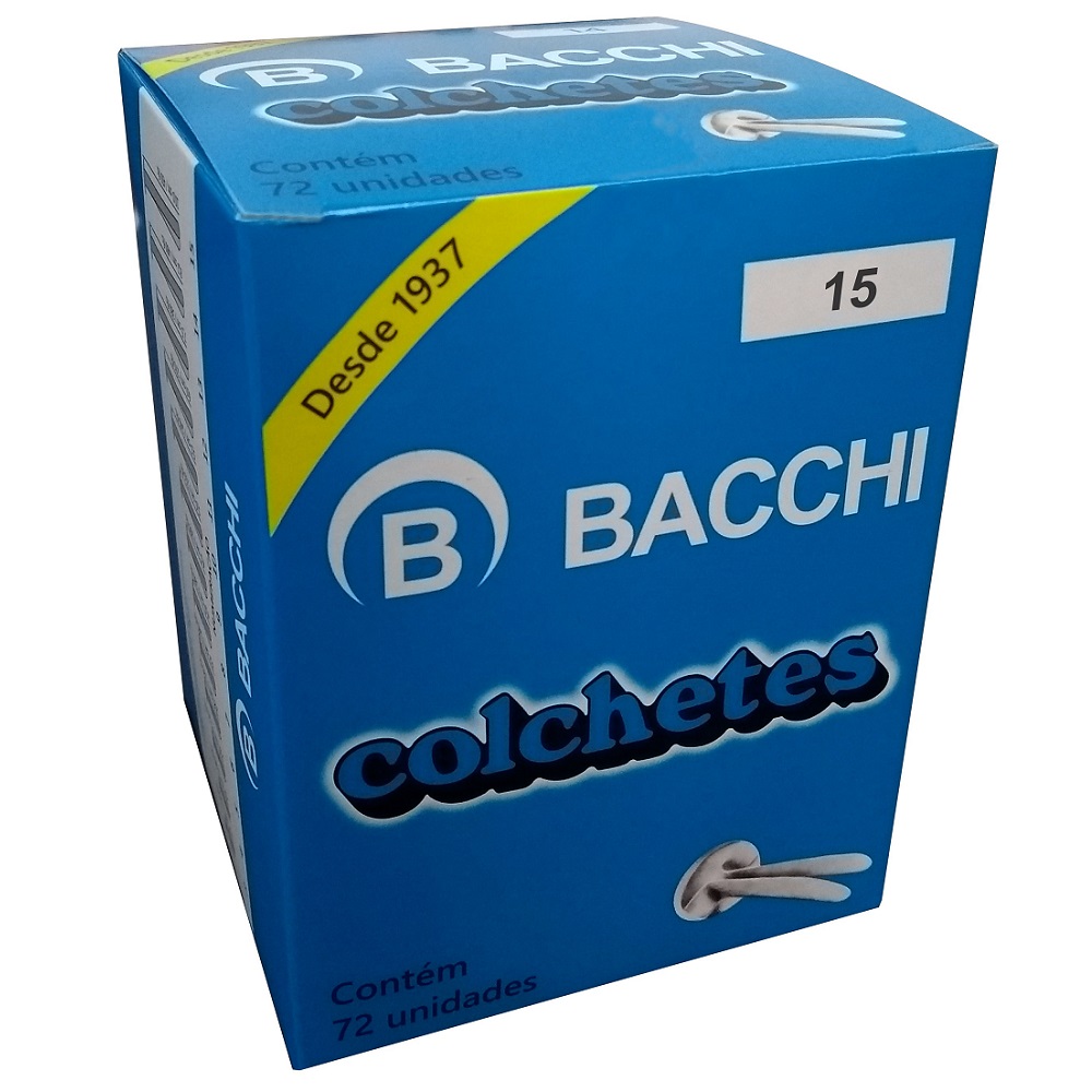 Colchetes Nº 15 100mm CX 72 UN Bacchi