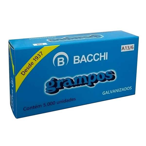 Grampo Galvanizado A13/6 CX 5000 UN Bacchi