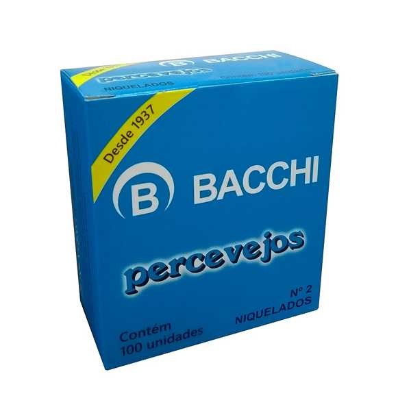 Percevejos Niquelados CX 100 UN Bacchi