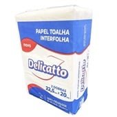 Papel Toalha Interfolha 2 Dobras 22,5x20cm PT 720 FL Delicatto