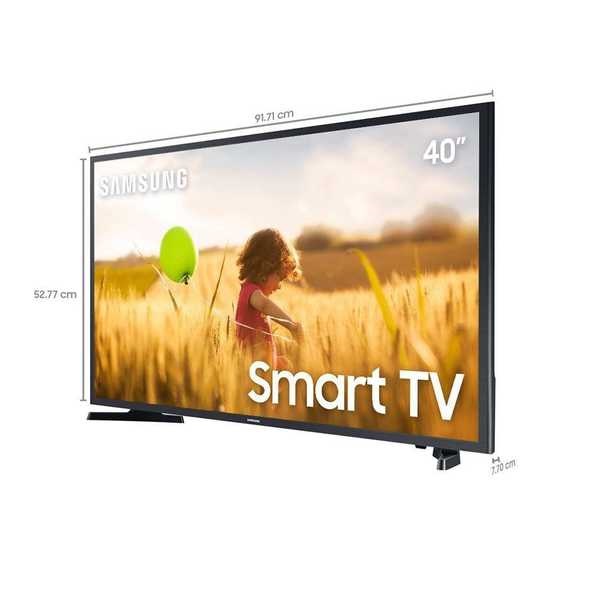 Smart TV Led 40” FHD 2 HDMI 1 USB UN40T5300A Preta 1 UN Samsung