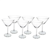 Conjunto de Taças para Martini Gastro em Cristal Ecológico 280ml 6 Peç
