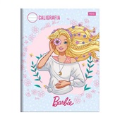 Caderno Caligrafia Capa Dura 190x248mm 40 FL Barbie 1 UN Foroni