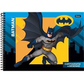 Caderno Cartografia e Desenho Capa Dura 275x200mm 80 FL Batman 1 UN Fo