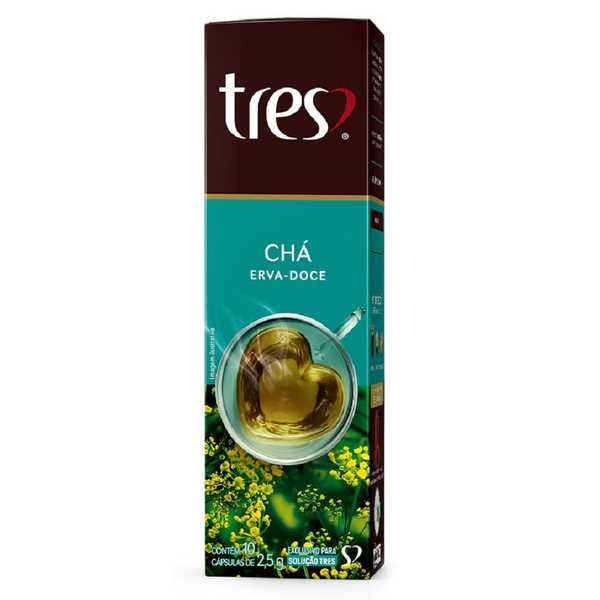 Chá de Erva Doce Cápsulas de 2,5g CX 10 UN 3 Corações