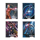 Caderno Universitário Capa Dura 160 FL Avengers Game Capas Sortidas 1