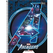 Caderno Universitário Capa Dura 160 FL Avengers Game B 1 UN Tilibra