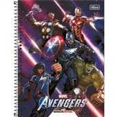 Caderno Universitário Capa Dura 160 FL Avengers Game C 1 UN Tilibra