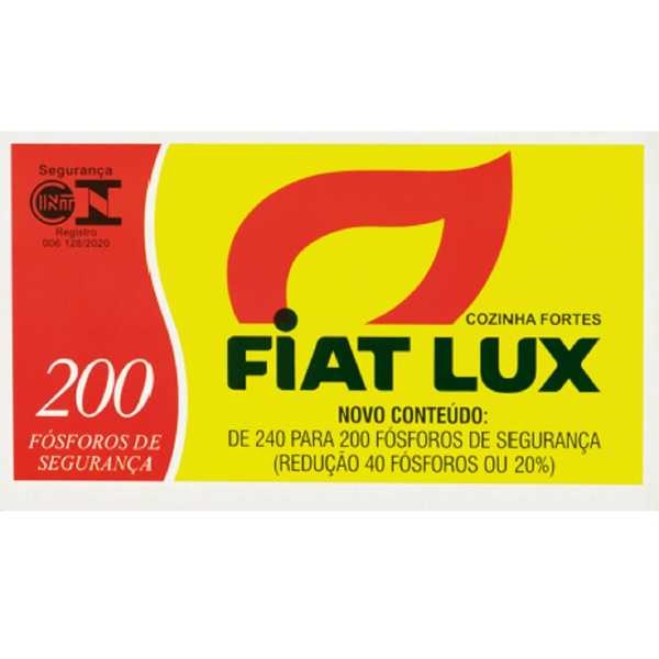 Fósforo Cozinha Fortes 5cm CX 200 UN Fiat Lux