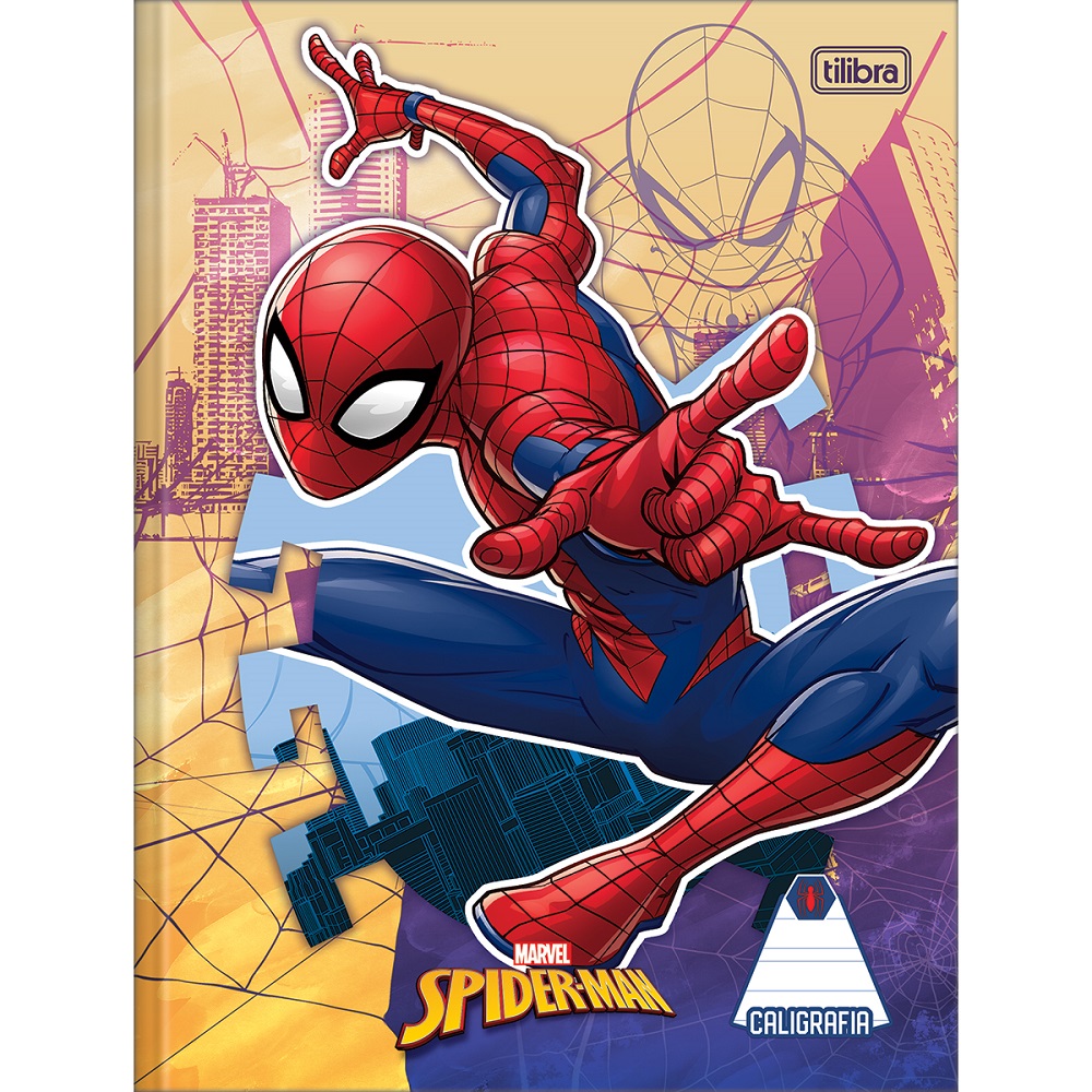 Caderno Pedagógico Caligrafia Capa Dura 40 FL Spider-Man B 1 UN Tilibra