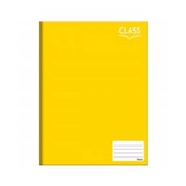 Caderno Brochurão Class Capa Dura Universitário 48 FL Amarelo 1 UN For
