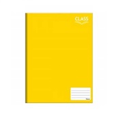 Caderno Brochura Class Capa Dura 1/4 48 FL Amarelo 1 UN Foroni