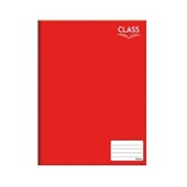 Caderno Brochura Class Capa Dura 1/4 48 FL Vermelho 1 UN Foroni