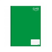 Caderno Brochura Class Capa Dura 1/4 48 FL Verde 1 UN Foroni