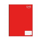 Caderno Brochurão Class Capa Dura Universitário 48 FL Vermelho 1 UN Fo