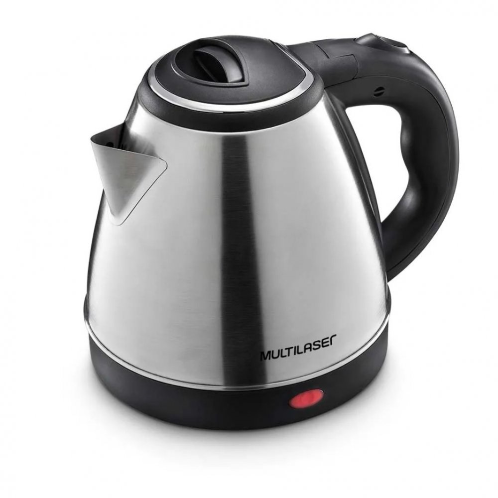 Chaleira Elétrica Inox 1,8L com Base Removível Bico Peneira e Led 127V