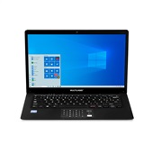 Notebook com Windows 10, Intel Quad 4GB 64GB 14,1 Pol. HD, Cinza + Mic