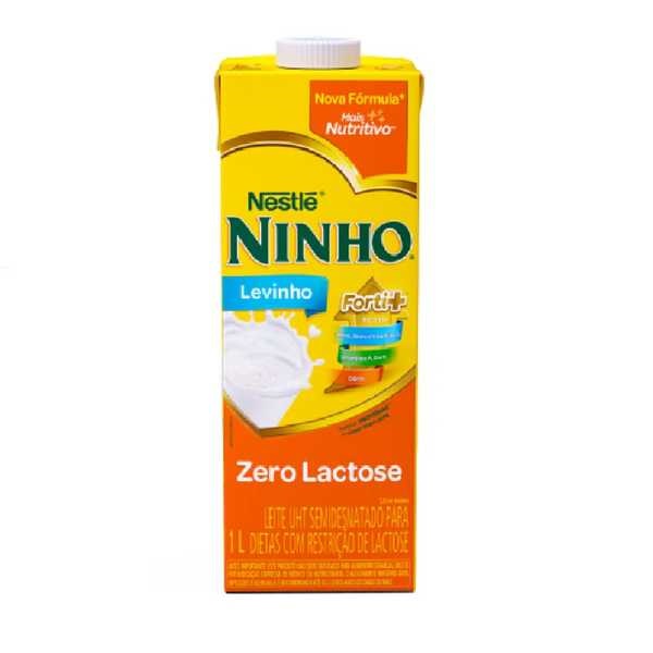 Leite UHT Semidesnatado Levinho Zero Lactose 1L Ninho