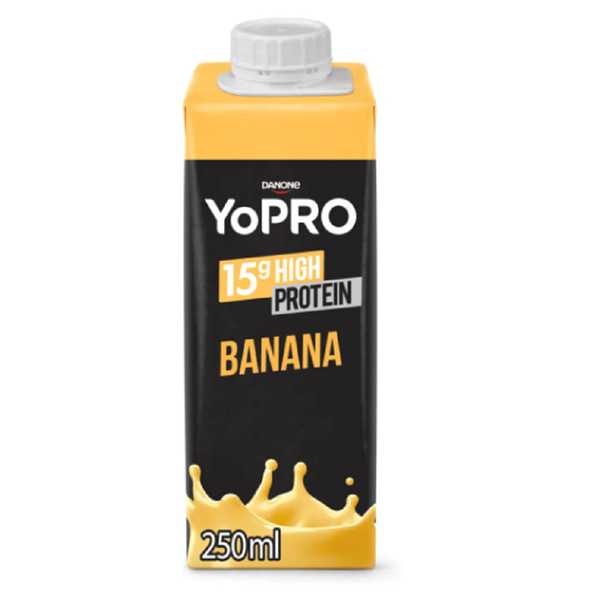 Bebida Láctea 15g High Protein Sabor Banana 250ml 1 UN Yopro