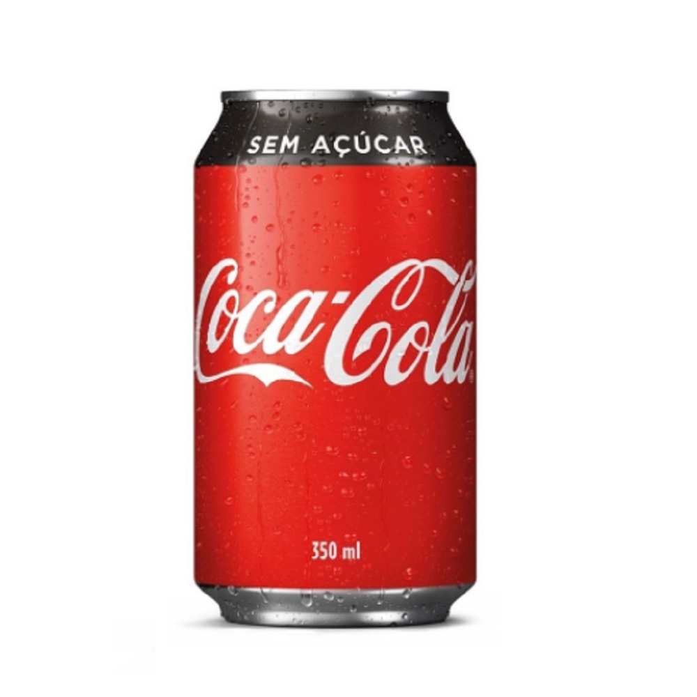 Refrigerante Zero Açúcar Lata 350ml 1 UN Coca Cola