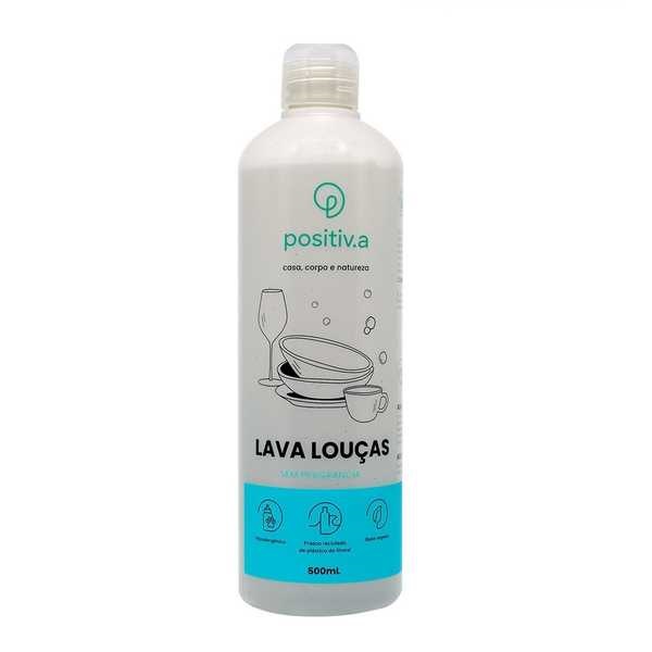 Detergente Lava Louças 500ml sem Fragrância 1 UN Positiv.a