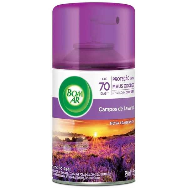 Odorizador de Ambientes Air Wick Freshmatic Spray Campos de Lavanda Refil 250ml 1 UN Bom Ar