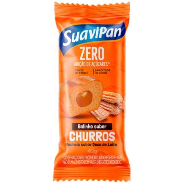 Bolinho Zero Açúcar Churros com Doce de Leite 40g 1 UN SuaviPan