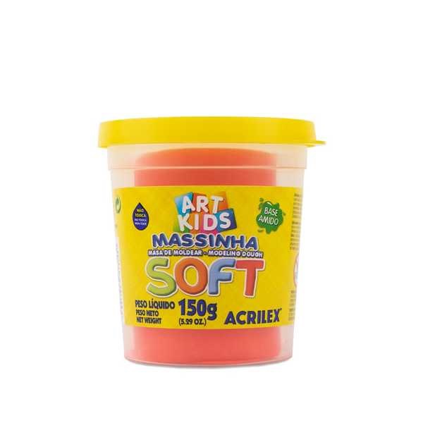 Massa de Modelar Soft Vermelha 150g 1 UN Acrilex