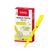 Pincel Marca Texto Amarelo Caixa c/ 12 Unidades MR063 - Keep