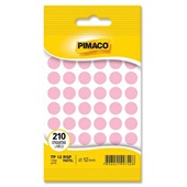 Etiqueta Adesiva Rosa Pastel 12mm PT 210 UN Pimaco