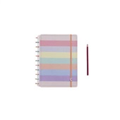 Caderno Inteligente Arco-íris Pastel 80 FL Grande 1 UN