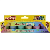 Tinta Guache Pastel 15ml 6 Cores Radex